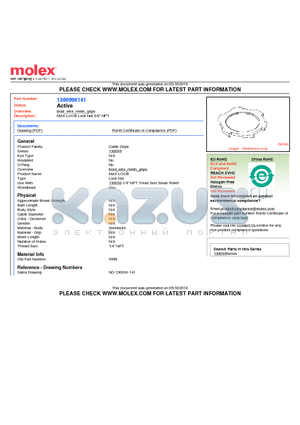 1300990141 datasheet - MAX-LOC Lock Nut 3/8