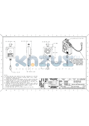 1301730061 datasheet - RF SERIES OF RETRACTORS