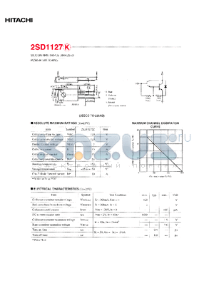 2SC1127 datasheet - SILICON NPN TRIPLE DIFFUSED