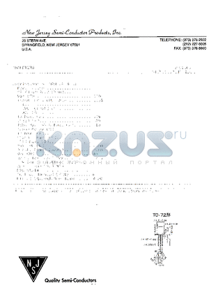 2SC1260 datasheet - SI NPN LP HF BJT