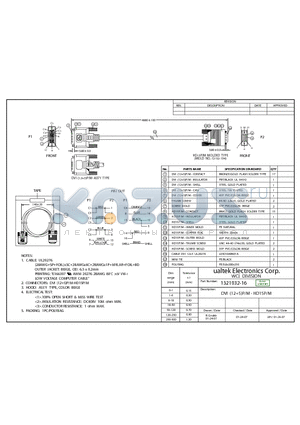 1321032-16 datasheet - DVI (125)P/M - HD15P/M