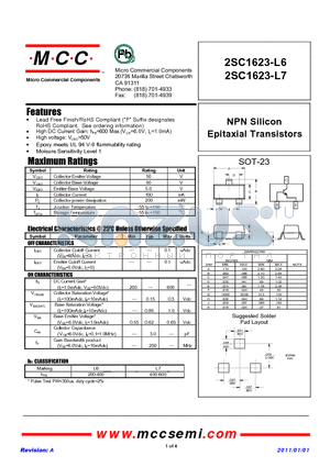 2SC1623-L6_11 datasheet - NPN Silicon Epitaxial Transistors