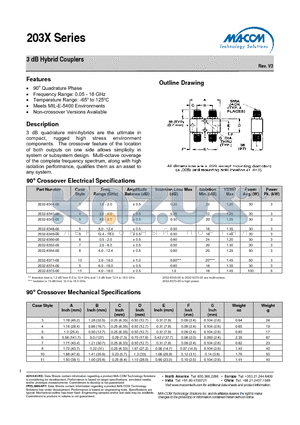 2031-6335-00 datasheet - 3 dB Hybrid Couplers