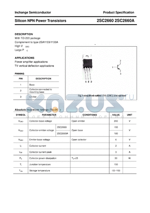 2SC2660 datasheet - Silicon NPN Power Transistors