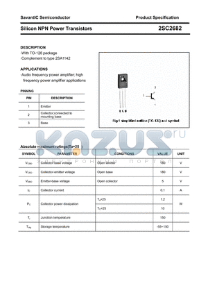 2SC2682 datasheet - Silicon NPN Power Transistors