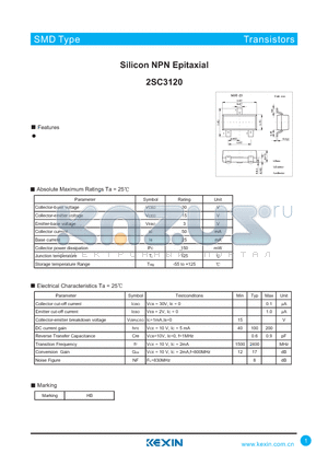2SC3120 datasheet - Silicon NPN Epitaxial