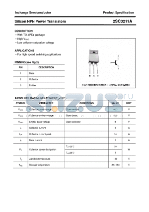 2SC3211A datasheet - Silicon NPN Power Transistors