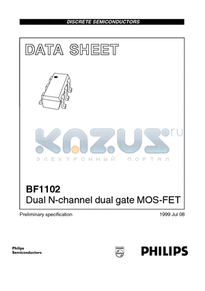 BF1102 datasheet - Dual N-channel dual gate MOS-FET