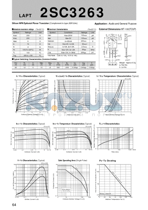 2SC3263_07 datasheet - Silicon NPN Epitaxial Planar Transistor