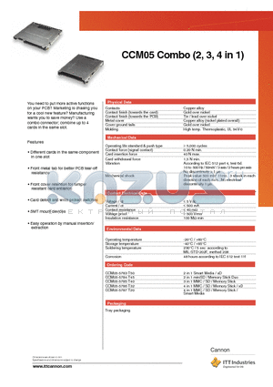 CCM05-5785T40 datasheet - Combo (2, 3, 4 in 1)