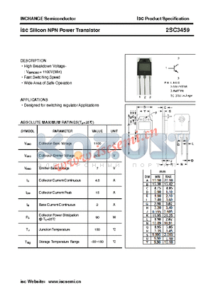 2SC3459 datasheet - isc Silicon NPN Power Transistor