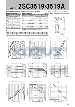 2SC3519_07 datasheet - Silicon NPN Epitaxial Planar Transistor