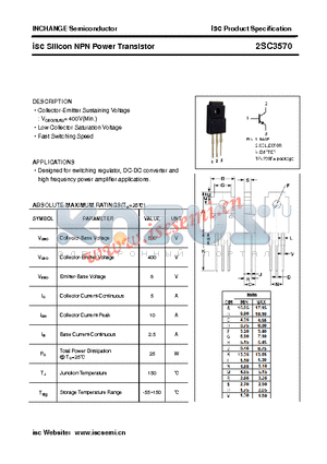 2SC3570 datasheet - isc Silicon NPN Power Transistor