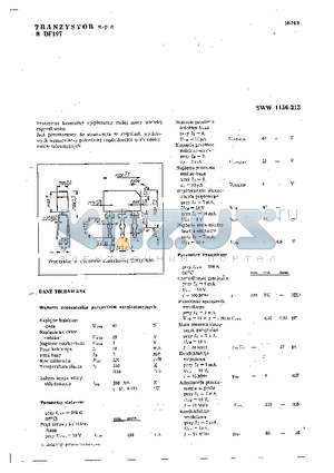 BF197 datasheet - TRANZYSTOR NPN