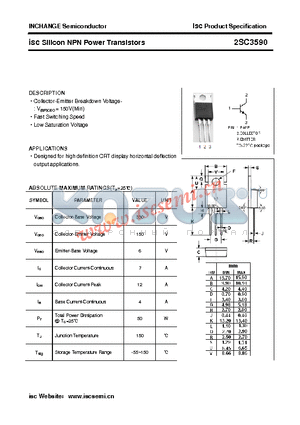 2SC3590 datasheet - isc Silicon NPN Power Transistors