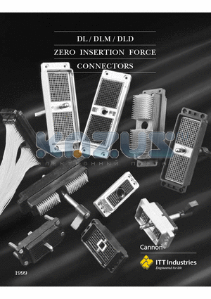 204-0016-000 datasheet - DL / DLM / DLD ZERO INSERTION FORCE CONNECTORS