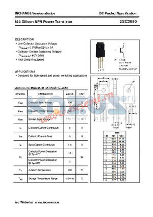 2SC3690 datasheet - isc Silicon NPN Power Transistor
