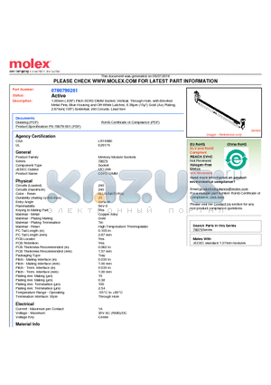 0780790201 datasheet - 1.00mm (.039