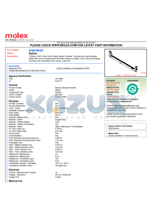 0780790351 datasheet - 1.00mm (.039