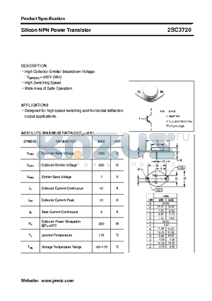 2SC3720 datasheet - Silicon NPN Power Transistor