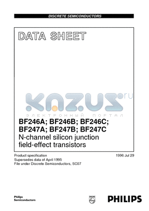 BF246A datasheet - N-channel silicon junction field-effect transistors