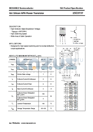 2SC3737 datasheet - isc Silicon NPN Power Transistor
