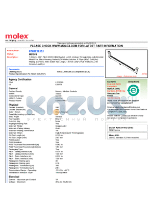 0783210151 datasheet - 1.00mm (.039