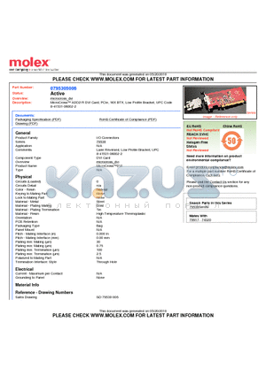 0795305006 datasheet - MicroCross ADD2-R DVI Card, PCIe, 16X BTX, Low Profile Bracket, UPC Code 8-41531-06002-2