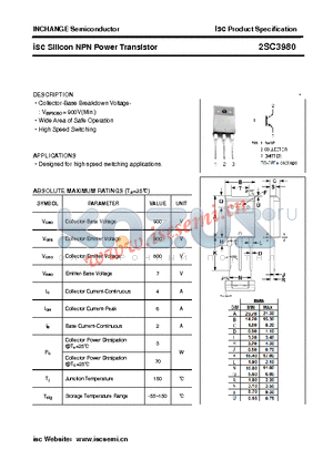 2SC3980 datasheet - isc Silicon NPN Power Transistor