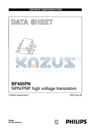 BF485PN datasheet - NPN/PNP high voltage transistors