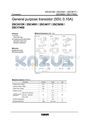 2SC4081 datasheet - 2SC4097 / 2SC1741S