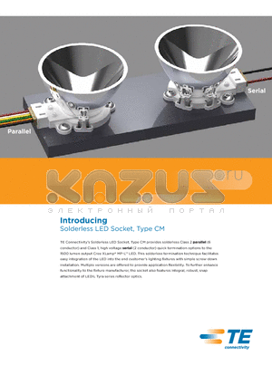 2058943-5 datasheet - Solderless LED Socket, Type CM