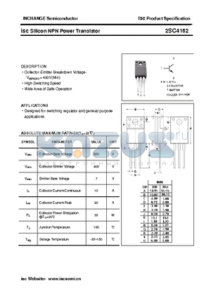 2SC4162 datasheet - isc Silicon NPN Power Transistor