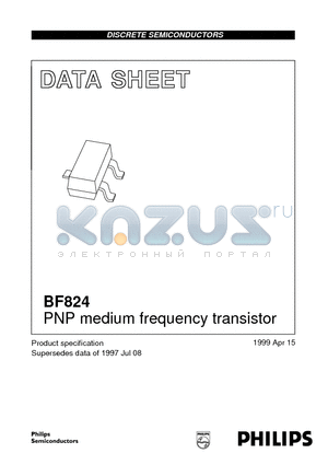 BF824 datasheet - PNP medium frequency transistor