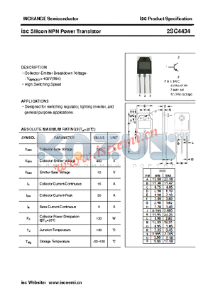 2SC4434 datasheet - isc Silicon NPN Power Transistor