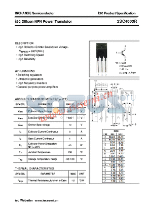2SC4603R datasheet - isc Silicon NPN Power Transistor