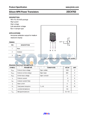 2SC4763 datasheet - Silicon NPN Power Transistors