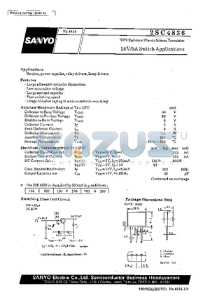 2SC4836 datasheet - 20V/5A Switch Applications