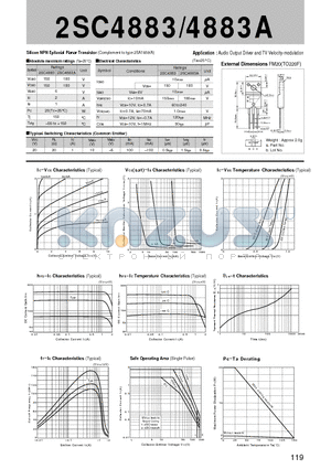 2SC4883A datasheet - Silicon NPN Epitaxial Planar Transistor