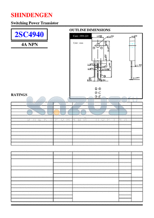 2SC4940 datasheet - Switching Power Transistor(4A NPN)