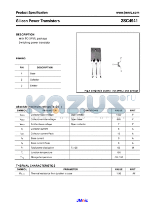 2SC4941 datasheet - Silicon Power Transistors