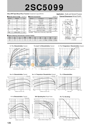 2SC5099_01 datasheet - Silicon NPN Triple Diffused Planar Transistor