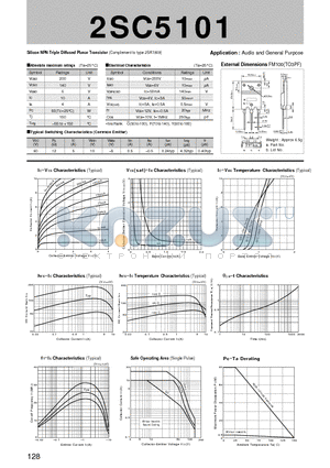 2SC5101_01 datasheet - Silicon NPN Triple Diffused Planar Transistor