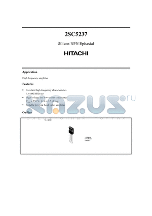 2SC5237 datasheet - Silicon NPN Epitaxial