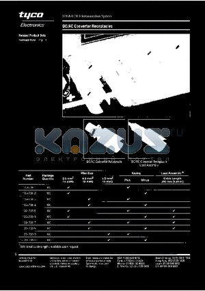 1394738-5 datasheet - DC/AC Converter Receptacles