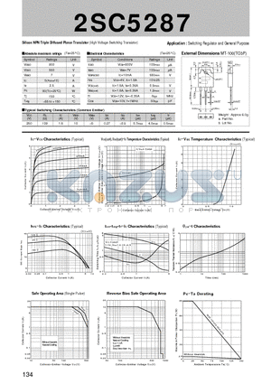 2SC5287_01 datasheet - Silicon NPN Triple Diffused Planar Transistor