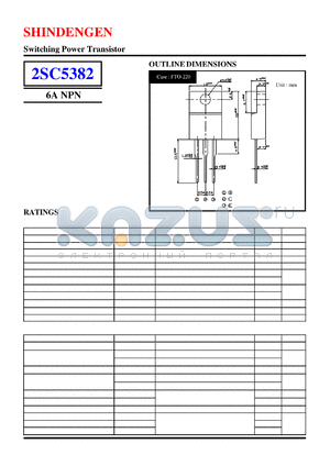 2SC5382 datasheet - Switching Power Transistor(6A NPN)