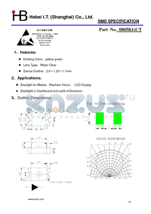 0805KGCT datasheet - SMD