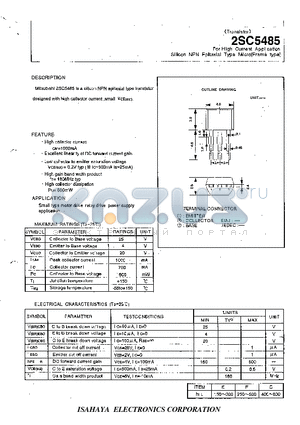 2SC5485 datasheet - TRANSISTOR