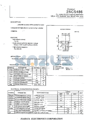 2SC5486 datasheet - TRANSISTOR